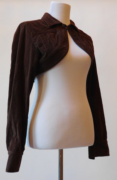 Brown Crop Jacket