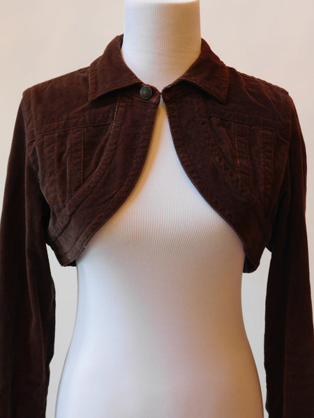 Brown Crop Jacket