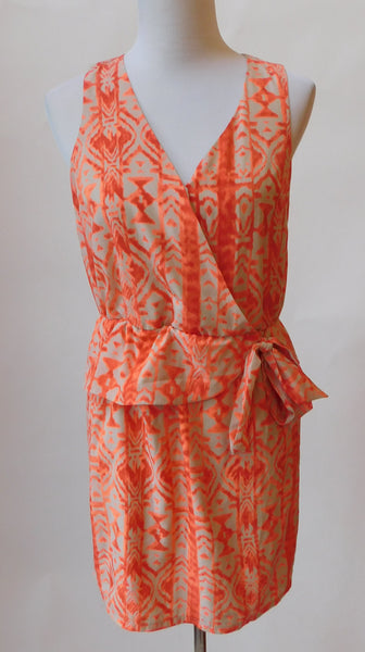 Peach Tribal Tie Dress
