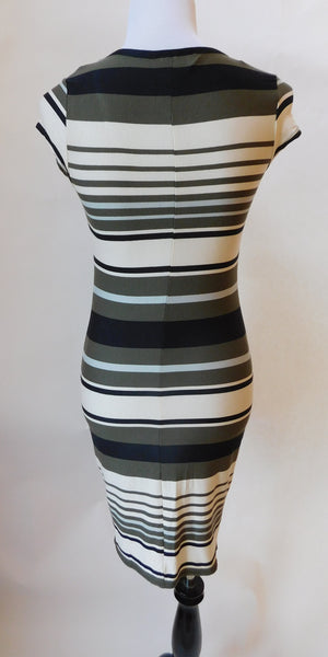 K & D London Striped Tee Dress